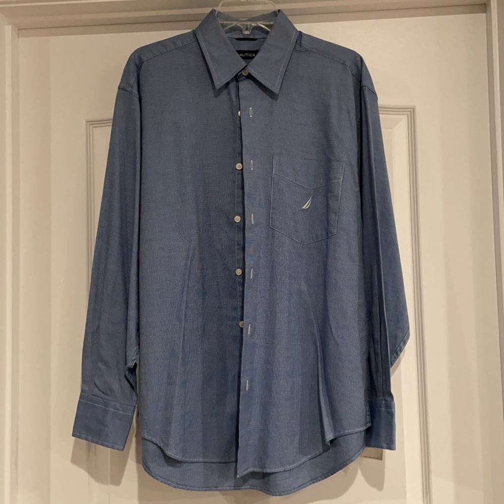 Nautical 80’s Two-Ply cotton button down